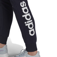 adidas Essentials French Terry Logo Trainingsbroek Dames Donkerblauw Wit