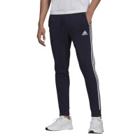Pantalon Adidas Essentials Fleece Fasered Cuff 3 bandes Bleu