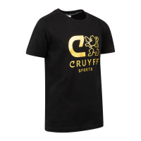 Cruyff Booster T-Shirt Enfants Noir Doré