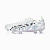 PUMA Ultra Ultimate Brilliance Gras / Kunstgras Voetbalschoenen (MG) Dames Zilver Lichtgroen Lichtpaars