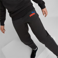 PUMA Essentials+ 2 College Big Logo Fleece Survêtement Enfants Noir Rouge Bleu