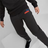 PUMA Essentials+2 College Logo Fleece Club Pantalon d'Entraînement Enfants Noir Rouge Bleu