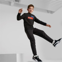 PUMA Essentials+ 2 College Logo Fleece Club Trainingsbroek Kids Zwart Rood Blauw