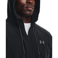 Under Armour Stretch Woven Veste à Capuche Noir Gris