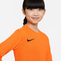 Nike Park VII Voetbalshirt Lange Mouwen Kids Oranje Zwart