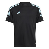 adidas Tiro 23 Club Maillot d'Entraînement Enfants Noir Bleu Clair