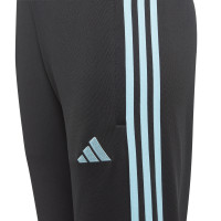 adidas Tiro 23 Club Trainingsbroek Kids Zwart Lichtblauw