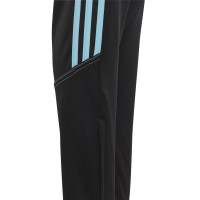 adidas Tiro 23 Club Trainingsbroek Kids Zwart Lichtblauw