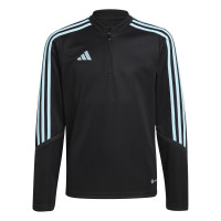 adidas Tiro 23 Club Trainingstrui Kids Zwart Lichtblauw