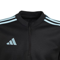 adidas Tiro 23 Club Trainingstrui Kids Zwart Lichtblauw