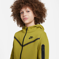 Nike Tech Fleece Veste Enfants Vert Olive Noir