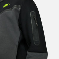Nike Tech Fleece Vest Zwart Donkergrijs Geel