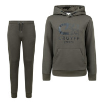 Cruyff Do Hoodie Trainingspak Kids Donkergroen