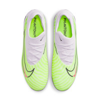 Nike Phantom GX Pro Gazon Naturel Chaussures de Foot (FG) Blanc Jaune Vif Noir