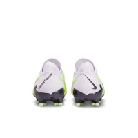 Nike Phantom GX Pro Gazon Naturel Chaussures de Foot (FG) Blanc Jaune Vif Noir