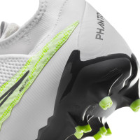 Nike Phantom GX Academy Dynamic Fit Gras / Kunstgras Voetbalschoenen (MG) Wit Felgeel Zwart