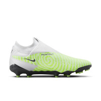 Nike Phantom GX Academy Dynamic Fit Gras / Kunstgras Voetbalschoenen (MG) Wit Felgeel Zwart