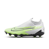 Nike Phantom GX Academy Dynamic Fit Gras / Kunstgras Voetbalschoenen (MG) Wit Felgeel Zwart