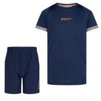 Cruyff Hoof Ensemble Été Enfants Bleu Foncé Orange Bleu Clair