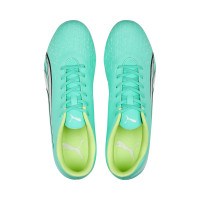 PUMA Ultra Play Gazon Naturel Gazon Artificiel Chaussures de Foot (MG) Vert Vif Vert Clair Blanc