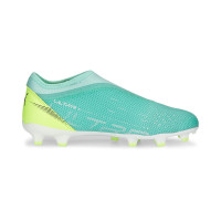 PUMA Ultra Match+ Sans Lacets Gazon Naturel / Gazon Artificiel Chaussures de Foot (MG) Enfants Vert Vif Vert Clair Blanc