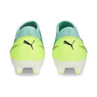 PUMA Ultra Match+ Sans Lacets Gazon Naturel / Gazon Artificiel Chaussures de Foot (MG) Enfants Vert Vif Vert Clair Blanc