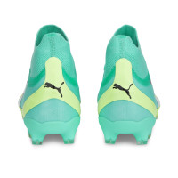 PUMA Ultra Pro Gazon Naturel / Gazon Artificiel Chaussures de Foot (MG) Vert Vif Vert Clair Blanc