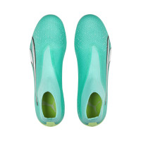 PUMA Ultra Match+ Sans Lacets Gazon Naturel / Gazon Artificiel Chaussures de Foot (MG) Vert Vif Vert Clair Blanc