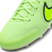 Nike Tiempo Legend 9 Academy Gazon Naturel Gazon Artificiel Chaussures de Foot (MG) Vert Clair Jaune Vif Blanc