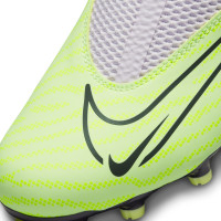 Nike Phantom GX Academy Dynamic Fit Gras / Kunstgras Voetbalschoenen (MG) Kids Wit Felgeel Zwart