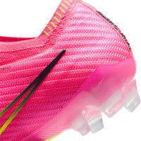Nike Zoom Mercurial Vapor 15 Elite Gazon Naturel Chaussures de Foot (FG) Rose Vif Jaune Vert Clair