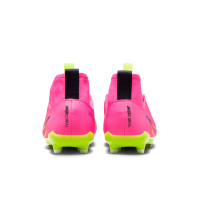 Nike Zoom Mercurial Superfly 9 Academy Sans Lacets Gazon Naturel Gazon Artificiel Chaussures de Foot (MG) Enfants Rose Vif Jaune