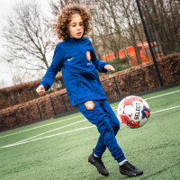 Survêtement à capuche Nike Netherlands Strike 2022-2024 pour enfants, bleu et blanc