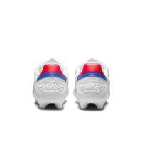 Nike Premier III Gazon Naturel Chaussures de Foot (FG) Blanc Bleu Rouge