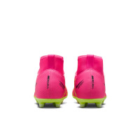 Nike Mercurial Superfly 9 Club Gazon Naturel Gazon Artificiel Chaussures de Foot (MG) Enfants Rose Vif Jaune Vert Clair