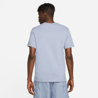 Nike Sportswear Icon Futura T-Shirt Blauwgrijs Wit