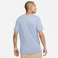 Nike Sportswear Club T-Shirt Blauwgrijs Wit