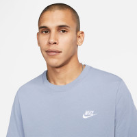 Nike Sportswear Club T-Shirt Blauwgrijs Wit