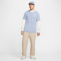Nike Sportswear Club T-Shirt Blauwgrijs Wit