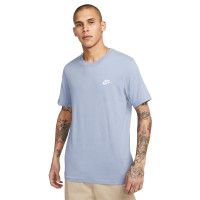 Nike Sportswear Club T-Shirt Blauwgrijs Wit
