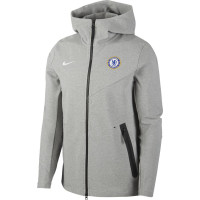 Nike Chelsea Tech Fleece Pack Hoodie Full Zip 2020-2021 Donkergrijs