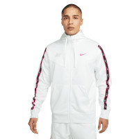 Nike Sportswear Repeat Vest Wit Roze Zwart