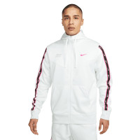 Nike Sportswear Repeat Veste Blanc Rose Noir