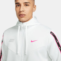 Nike Sportswear Repeat Veste Blanc Rose Noir