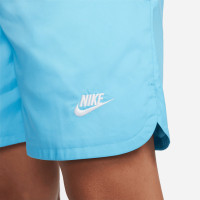 Nike Sportswear Club Woven Broekje Lichtblauw Wit