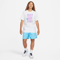 Nike Sportswear Club Woven Broekje Lichtblauw Wit
