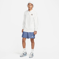 Nike Sportswear Club Woven Short Bleu Foncé Blanc
