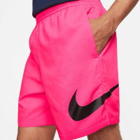 Nike Sportswear Repeat Woven Broekje Roze Zwart