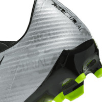 Nike Zoom Mercurial Vapor 15 Academy XXV Gazon Naturel / Gazon Artificiel Chaussures de Foot (MG) Argenté Jaune Vif Noir