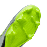 Nike Zoom Mercurial Vapor 15 Academy XXV Gazon Naturel / Gazon Artificiel Chaussures de Foot (MG) Argenté Jaune Vif Noir